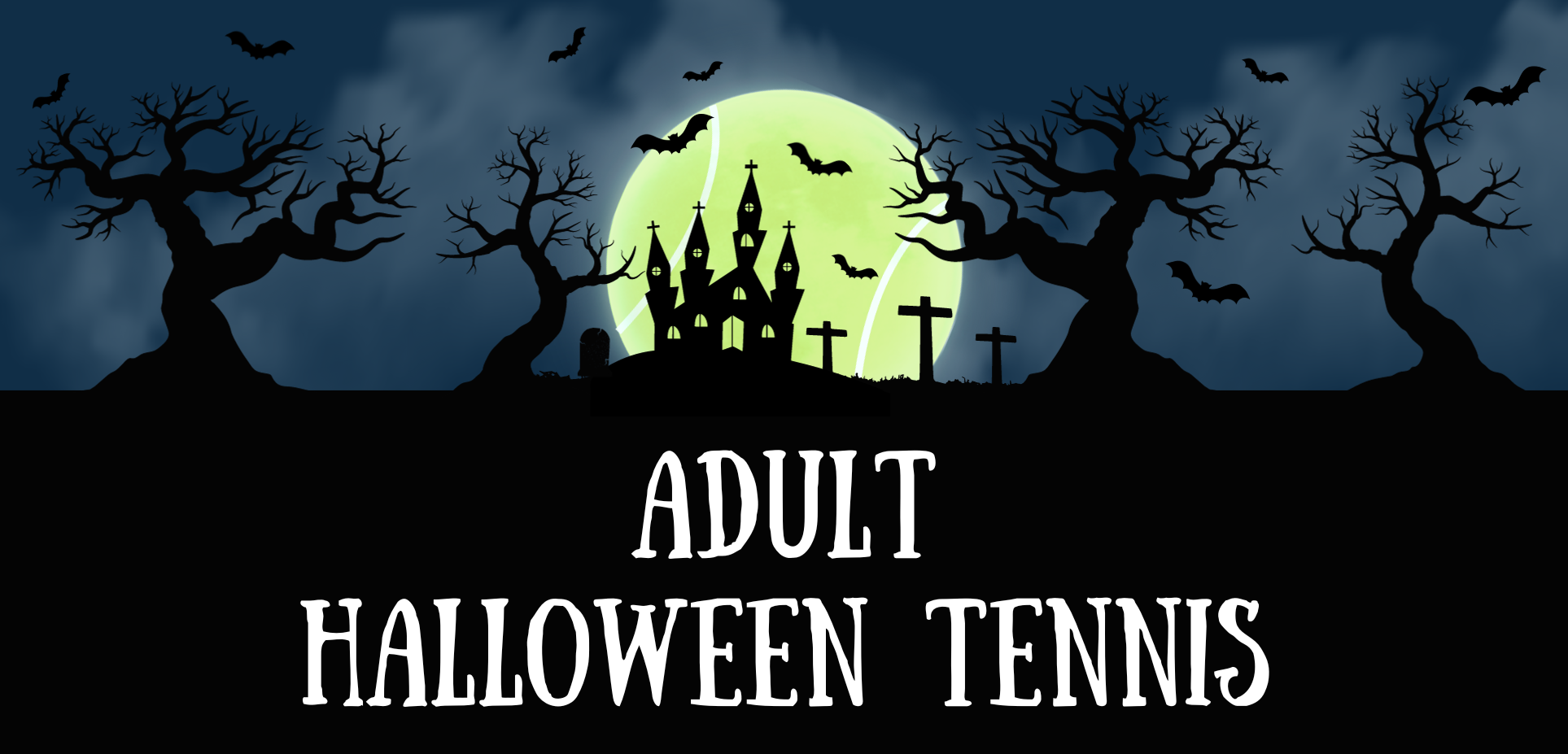 adult halloween tennis event